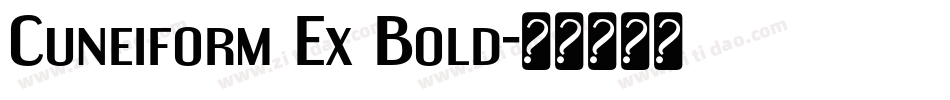 Cuneiform Ex Bold字体转换